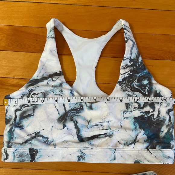 MPG leggings and sports bra set ocean white and blue XS - Picture 2 of 7
